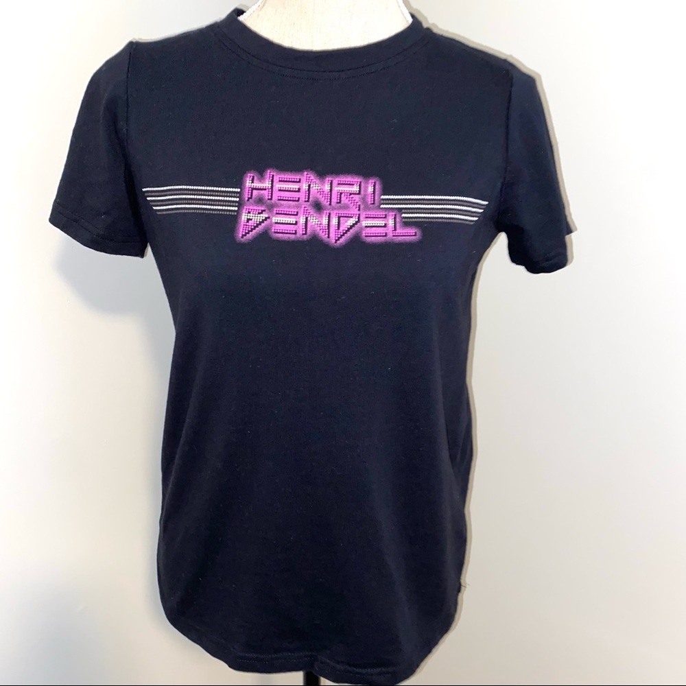 Henri Bendel x Shinji Murakami limited edition black tee shirt size Small